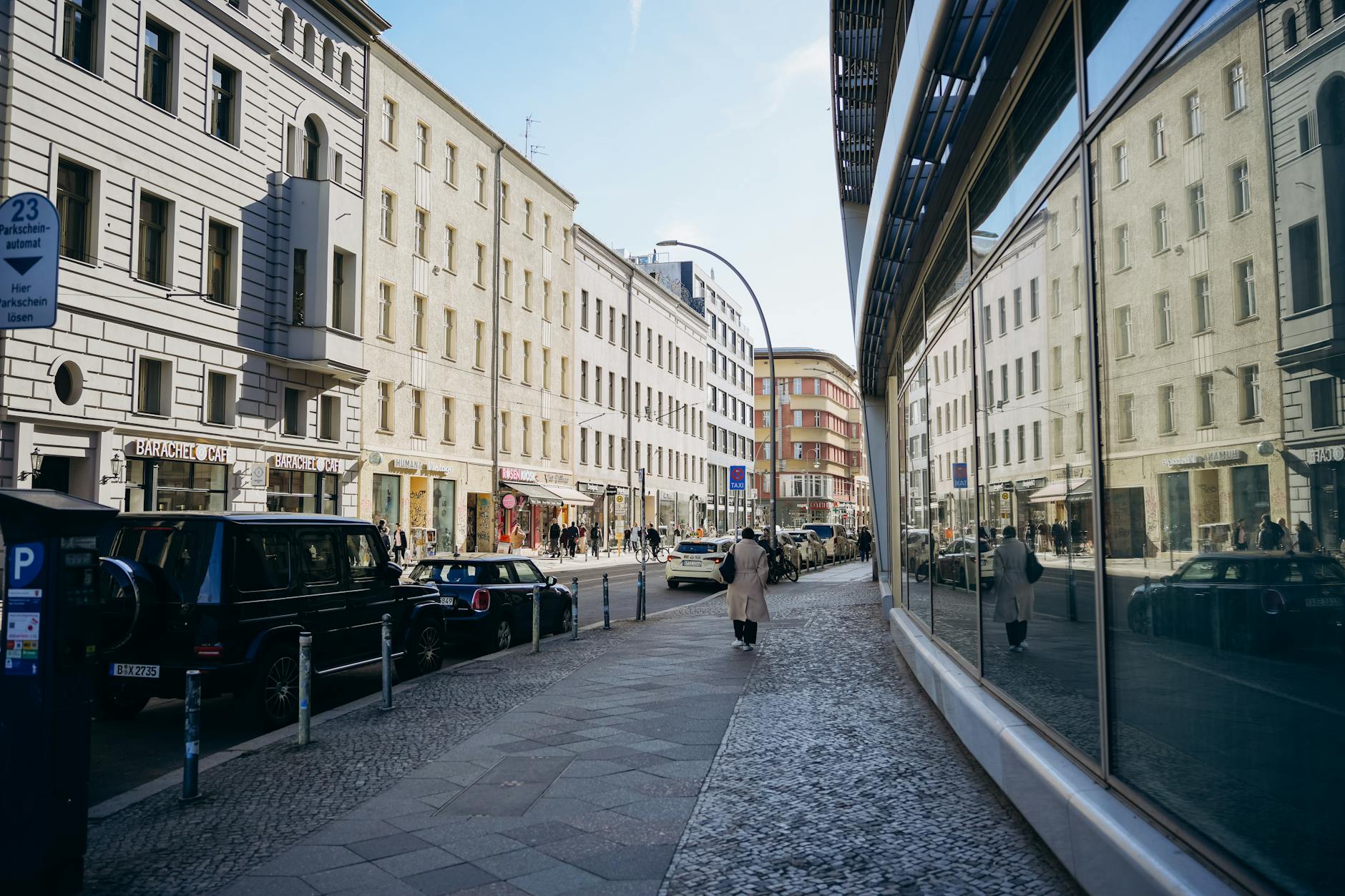 Shopping in Berlin on Kurfürstendamm boulevard