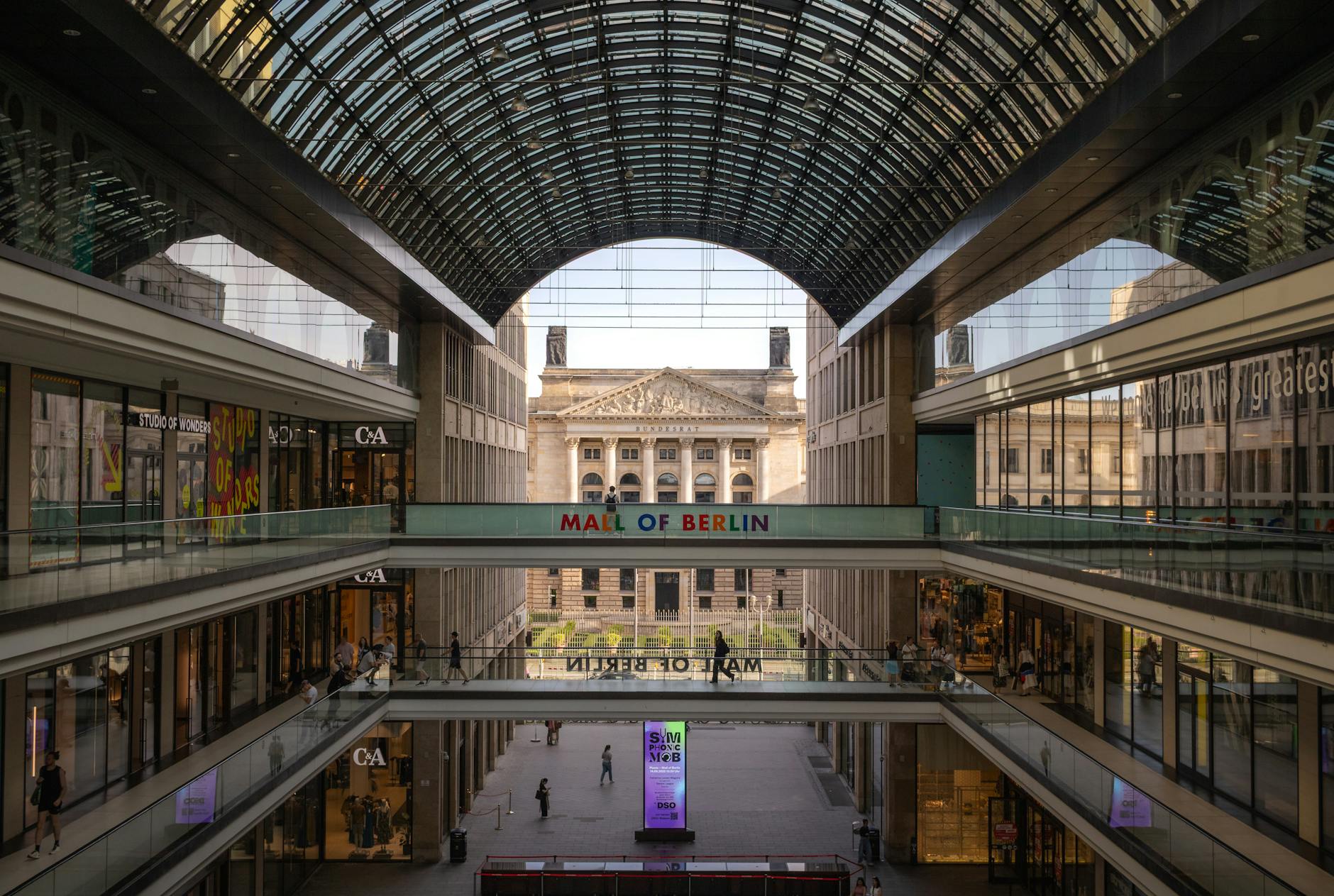 Modern retail architecture in Berlin